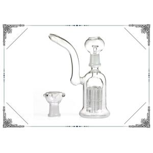 8 Tree Arms Perc Dab Oil Rig Glass Bongs Hookah Smoking Pipes Hand Blown