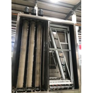 Stainless Steel 31KW Vertical Glass Washing Machine Drying Section