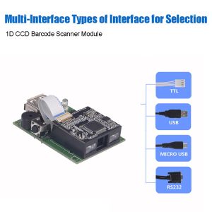 Mini 1D CCD Bar Code Scanner Module Fixed Mount Reader Engine