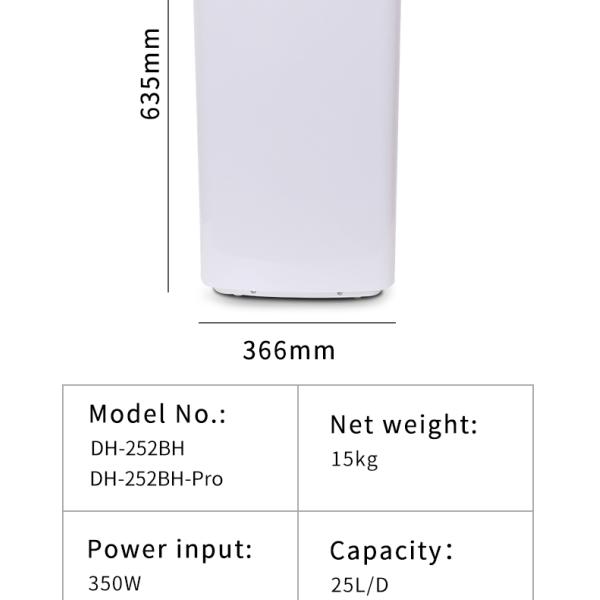 25L/D Air Purifier and Dehumidifier with Disinfection Function