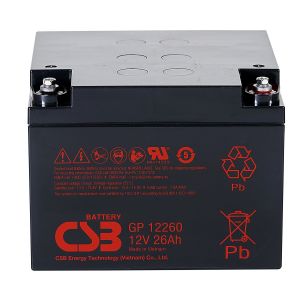 CSB GP12260 12V 26Ah Energy Storage Maintenance Free Rechargeable VRLA 12V 26Ah