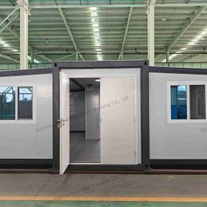 China Double Wing Prefab 40ft Expandable Container House Different Layout Options Easy Installation Transportation And Relocation on sale