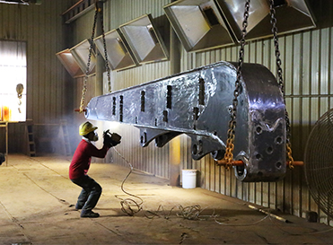 Excavator Telescopic Dipper Boom with Clamshell Bucket for PC300 PC400