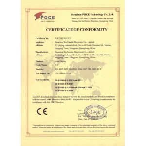 Shenzhen Xin Sissoko Electronic Co., Ltd Certifications