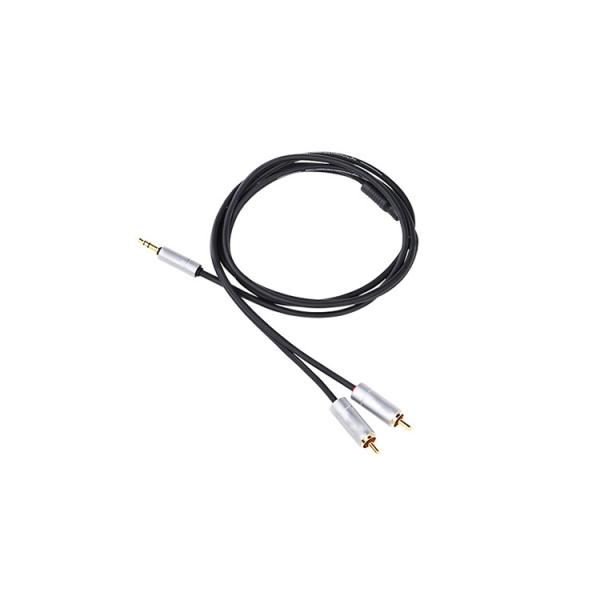 3.5mm male to 2*RCA male projector cables wires data lines link high quality