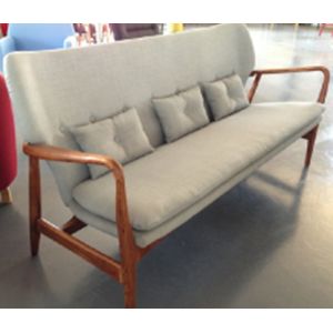 Quality America style home upholstered 3 seat lounge chaise sofa furniture for sale