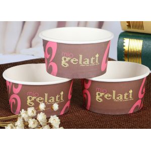 Professional Biodegradable Branded Ice Cream Cups Custom Printed