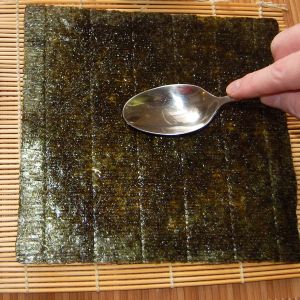 Dark Green Rectangular Roasted Seaweed Nori Availability Rolling Sushi