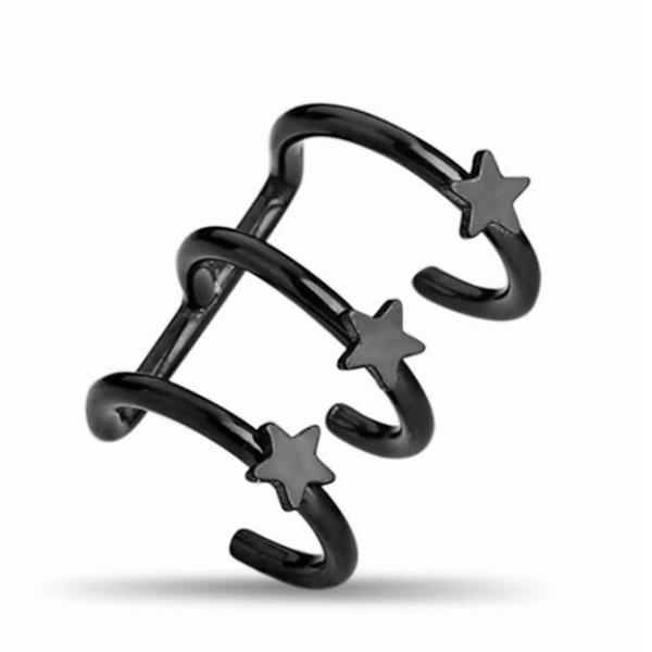 Indian hot sale fashion ear clip non pierced earrings star ear cuff