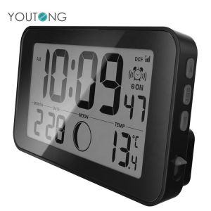 Electronic Digital Motivity Wireless Sensor Thermometer Hygrometer Clock With