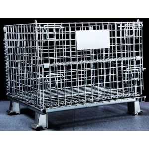 Quality Folding Heavy 1000kg Metal Mesh Storage Cages for sale
