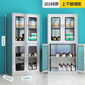 90*40*180cm Specifications Stainless Steel Medicine Cabinet for Hospital and