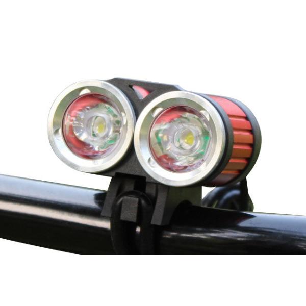 Buy Two Super Bright LED Bicycle Headlight 1200 LM Lumens Long Service Life at wholesale prices