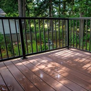 Simple Design Outdoor Aluminium Railings Balcony / Stair Balustrade