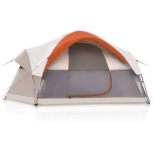 6 Person Dome Camping Tent With 190T Silver Plasters Rainfly