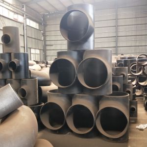 DIN 2615 Sch40 Black Seamless Buttweld Stainless Steel Tee