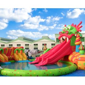 Safe Inflatable Amusement Park Entertaining Modern Design Popular Multi -