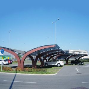 5deg 10deg 15deg Galvanized Residential Solar Carport Structures