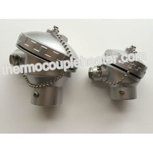 China Alloy Aluminum Thermocouple Connection Head With Ceramic Terminal Block on sale
