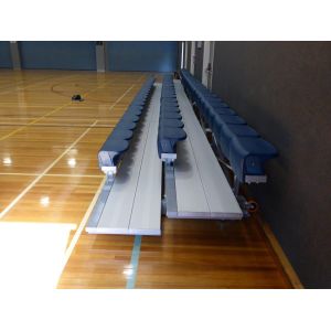 Mobile Portable Aluminum Bleachers For Locker Rooms / Sidelines