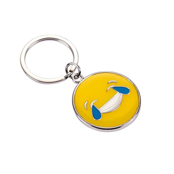 Buy Custom Shaped Metal Keychains with Lacquer Plating for Souvenirs at wholesale prices