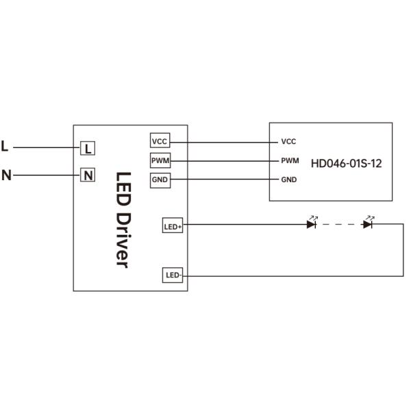 Small Tiny IC Sensor 12VDC Low Voltage With ON OFF switch Function