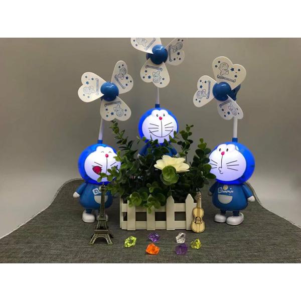 Cartoon cat rechargeable fan, usb fan, desktop small night lights