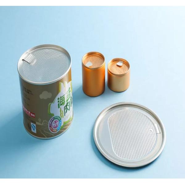 FSC Circular Custom Food Tin Can For Snack Nut Dry Fruit Rice Powder