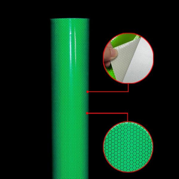 High Intensity Self Adhesive Road Sign Reflective Sheeting Vinyl Film For Night Outdoor Safety