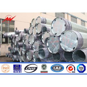 Polygonal Power 35ft 86um Galvanized Steel Pole