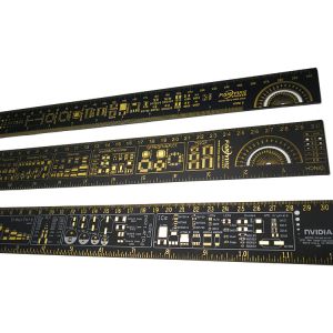 15cm / 20cm / 25cm / 30cm Gold Plated Pcb Reference Ruler Multifunctional
