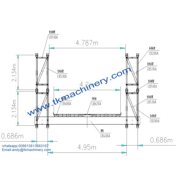 Steel Bailey Bridge Extra Wide Heavy Load 60.96m DDR Long Span