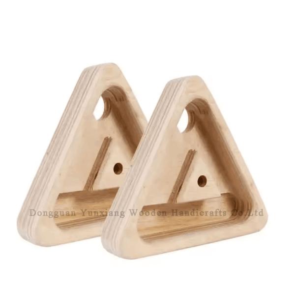 Wood Climbing Training Gear Portable Hangboard Climbing Fingerboard Triangle