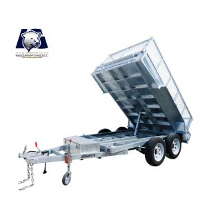 10x5 Tandem Axle Trailer Hydraulic Tipper Galvanized Box Trailer Corrosion Resistant