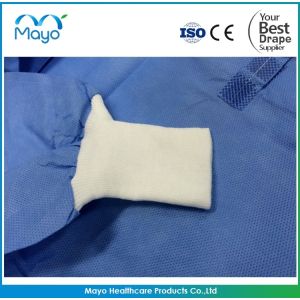 35gsm SMMS Gown Sterile Surgical Gowns Reinforced Customized