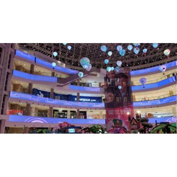 Fix Installation IP67 High Resolution P15 DIP Led Video Curtain on Floor Anti - Wind