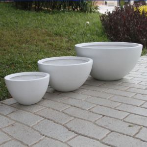 Fiber Clay Planters For Garden Durable And Modern Design