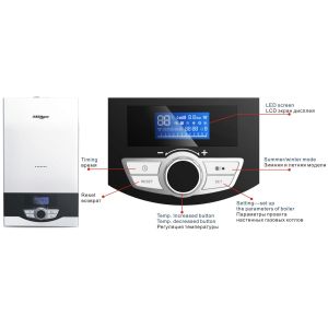 Quality Wall Mounted Home Gas Boiler Simple Operation For Room Heating And Sanitary Hot Water for sale