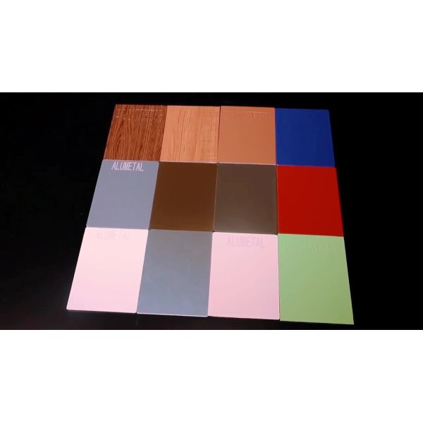 1220x2440mm Brushed PVDF Aluminum Composite Panel Sheet 5mm AA1100