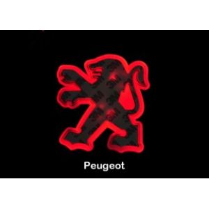 LED Car Emblem/Red LED Car Rear Logo Light for PEUGEOT