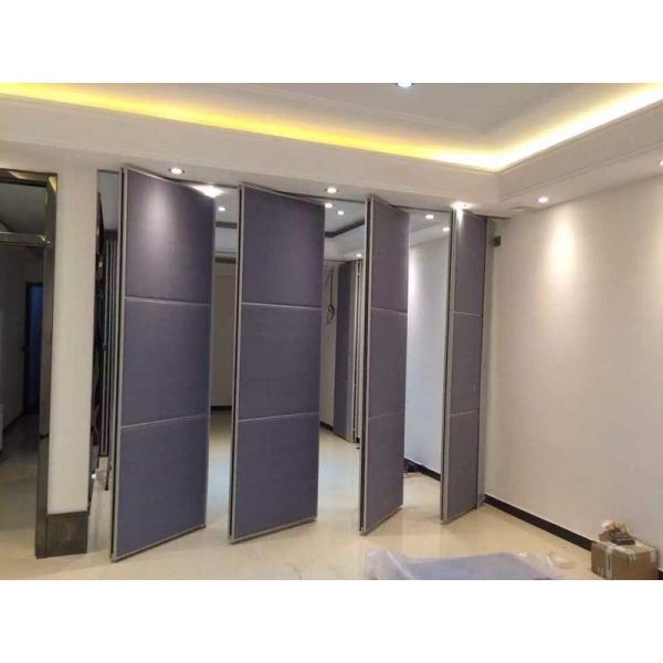Buy Leather Finish Acoustic Movable Divider Walls For Dining Hall at wholesale prices