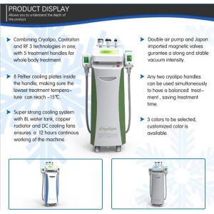 high quality Fat Freeze Liposuction Cryolipolysis Slimming Machine