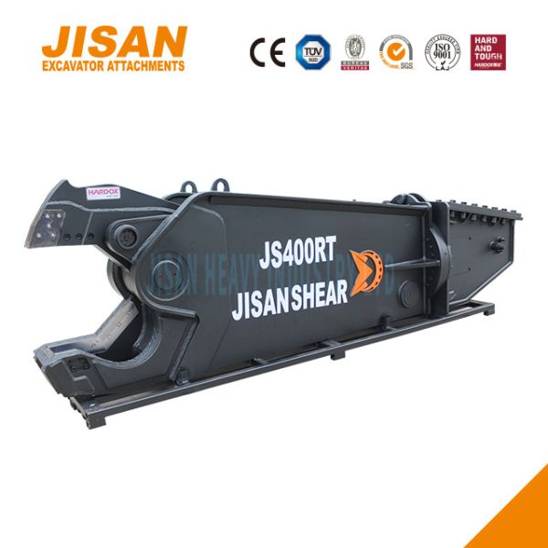 Buy JS400RT Excavator Metal Shears Designed For Maximum Efficiency And Strength 360 Degree Rotation Speed Valve And 800T Cutting Force at wholesale prices