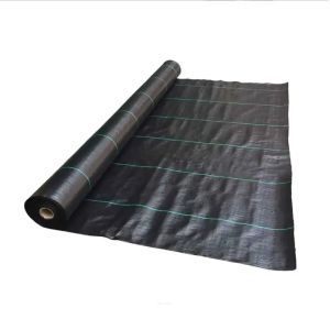 Erosion Control PP Woven Geotextile Road Construction Fabric Alkali Resistant