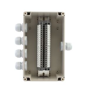 Quality Cable Distribution Junction Box 200*150*100mm Waterproof with Din Rail Terminal Blocks for sale