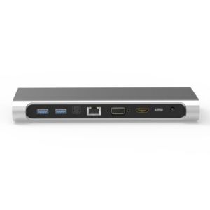 60W PD HDMI VGA Thunderbolt 3 Docking Station Dual Monitor