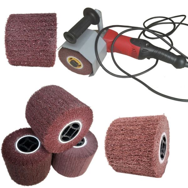 Stainless Steel Wire Drawing Wheel Cross Rubber Core Grinding And Polishing Wheel