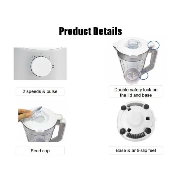 BL816W 600W GS EK1 table blender