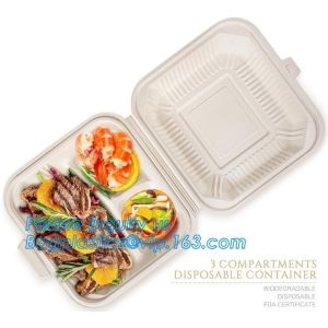 Disposable corn starch bento lunch box takeaway food container,take away box PLA