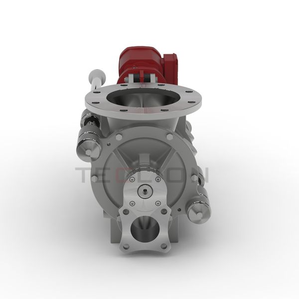 Light Powder Pneumatic Conveying Offset Rotary Valve Airlock DN100-DN350